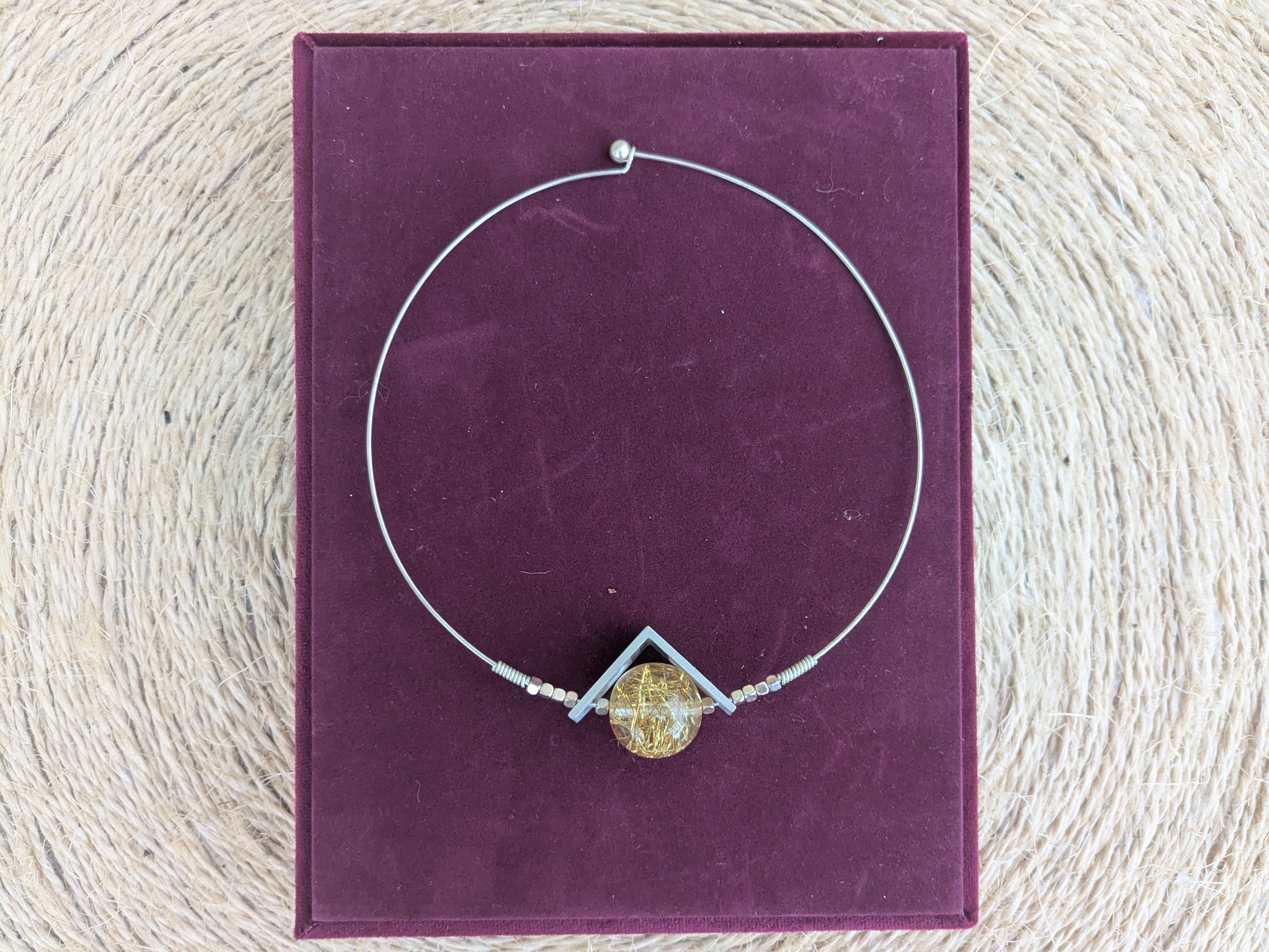 Collier Torque Éclat doré - Image 2