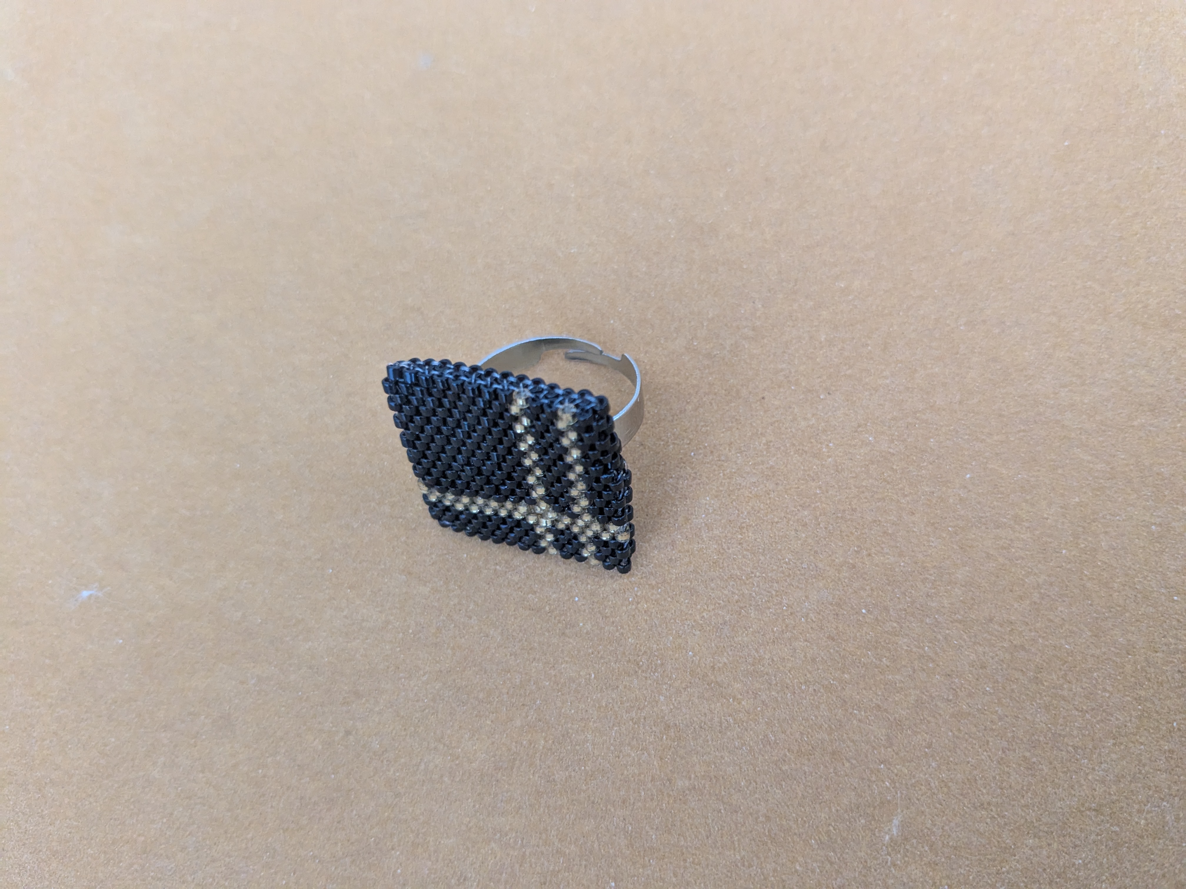 Bague en perles tressées Tartan - Image 2